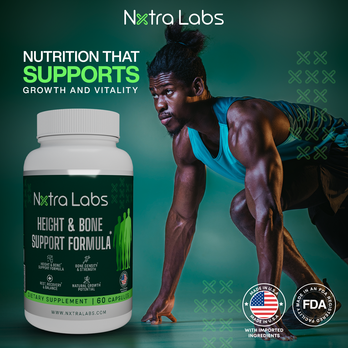 Nxtra Labs - Height & Bone Support Formula